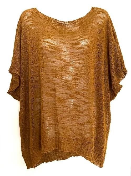 Okergele top one size[vj], Overige kleuren, Maat 46/48 (XL) of groter, Ophalen of Verzenden, Zo goed als nieuw