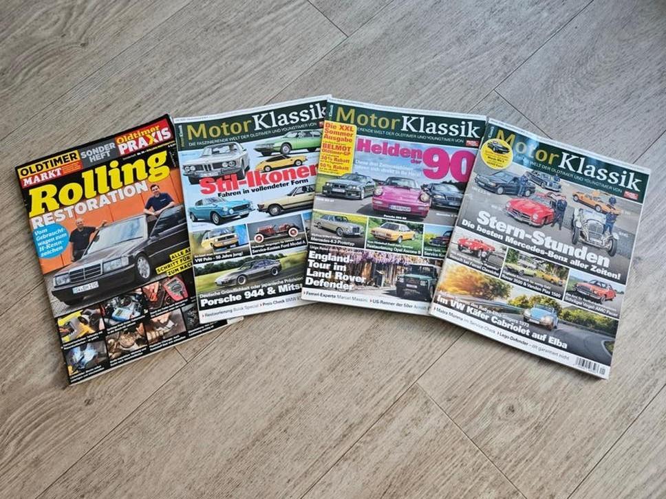 Oldtimer & MotorKlassik Tijdschriften - Set van 4, Ophalen of Verzenden, Gelezen, Algemeen, Diverse