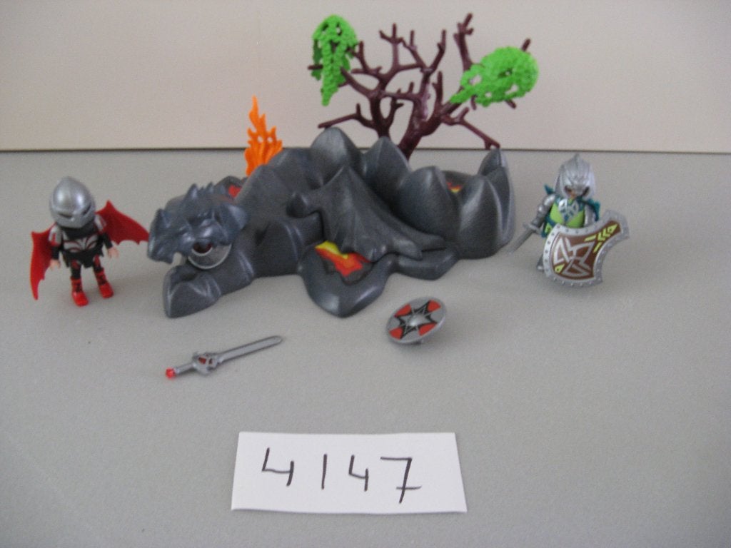playmobil 4147 Dragon Knights Rock King, Complete set, Ophalen of Verzenden, Zo goed als nieuw, Kasteel/Fort