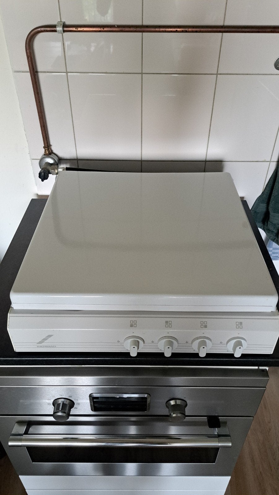 Benraad gasfornuis met 4 kookzones, Ophalen, Gebruikt, 4 kookzones, Gas