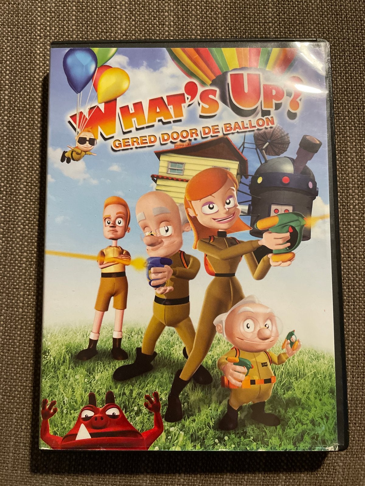 What's Up? Gered door de Ballon - dvd, Avontuur, Alle leeftijden, Ophalen of Verzenden, Zo goed als nieuw