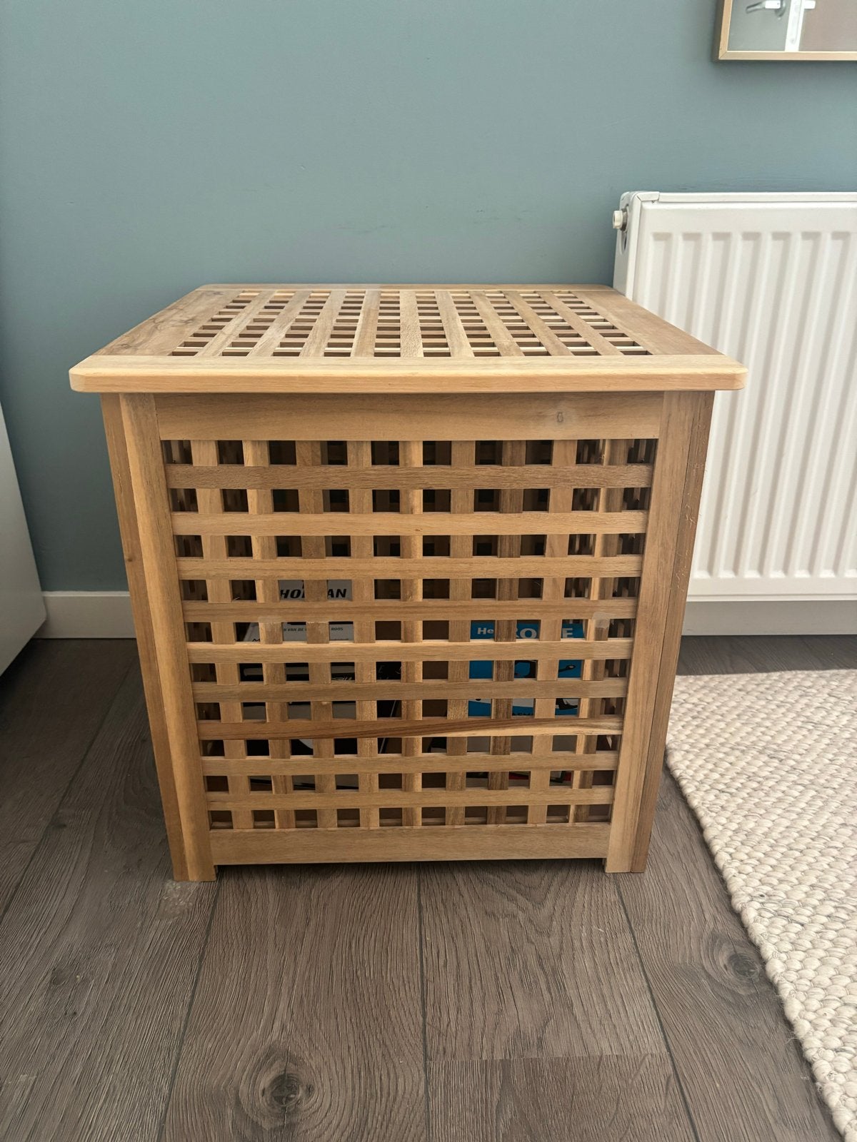 Houten wasmand / opbergbox Ikea, Ophalen, Hout, Gebruikt, Landelijk