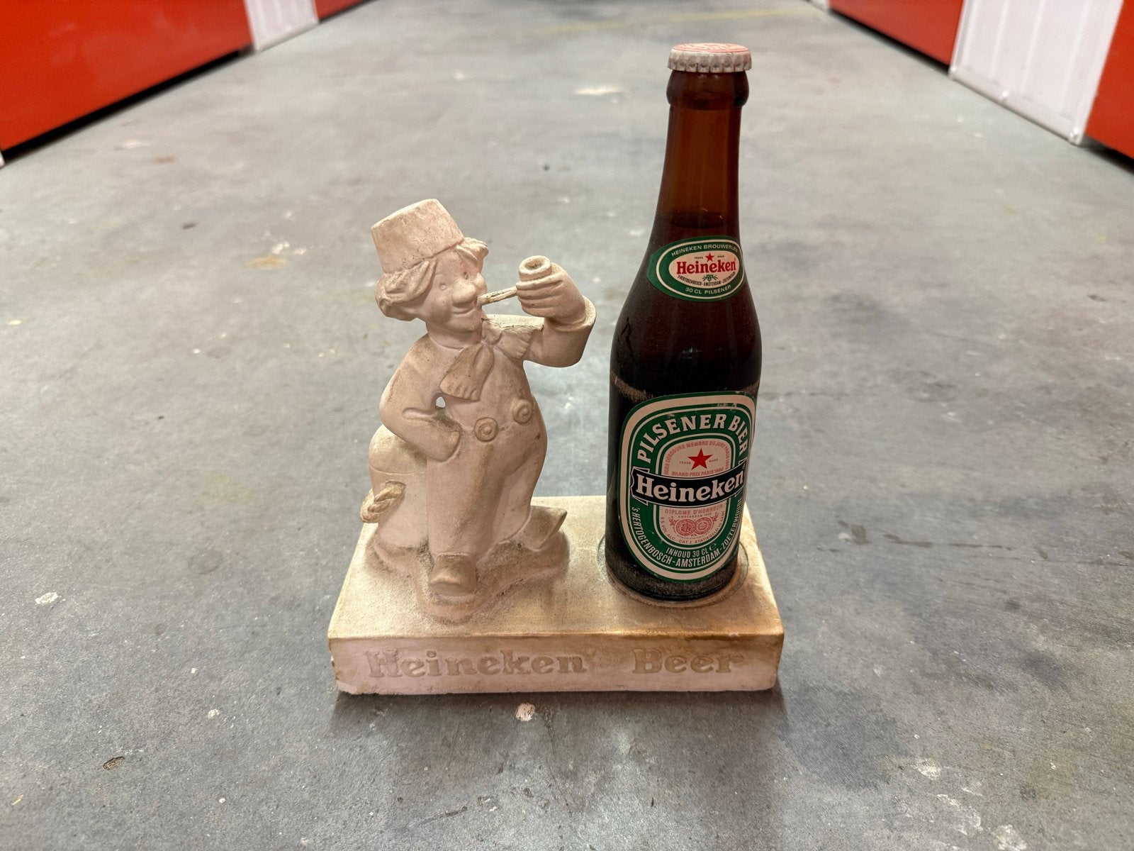 Vintage Heineken Bier Hollandse Jongen Gips Display, Verzamelen, Ophalen of Verzenden, Gebruikt