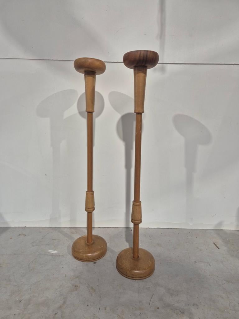 Mid century vintage deense vloer kandelaars 100 cm., Onbekend, Ophalen of Verzenden, Onbekend, Onbekend