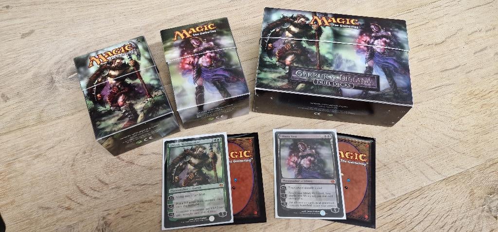 Duel Decks: Garruk vs Liliana, Ophalen of Verzenden, Zo goed als nieuw, Speeldeck