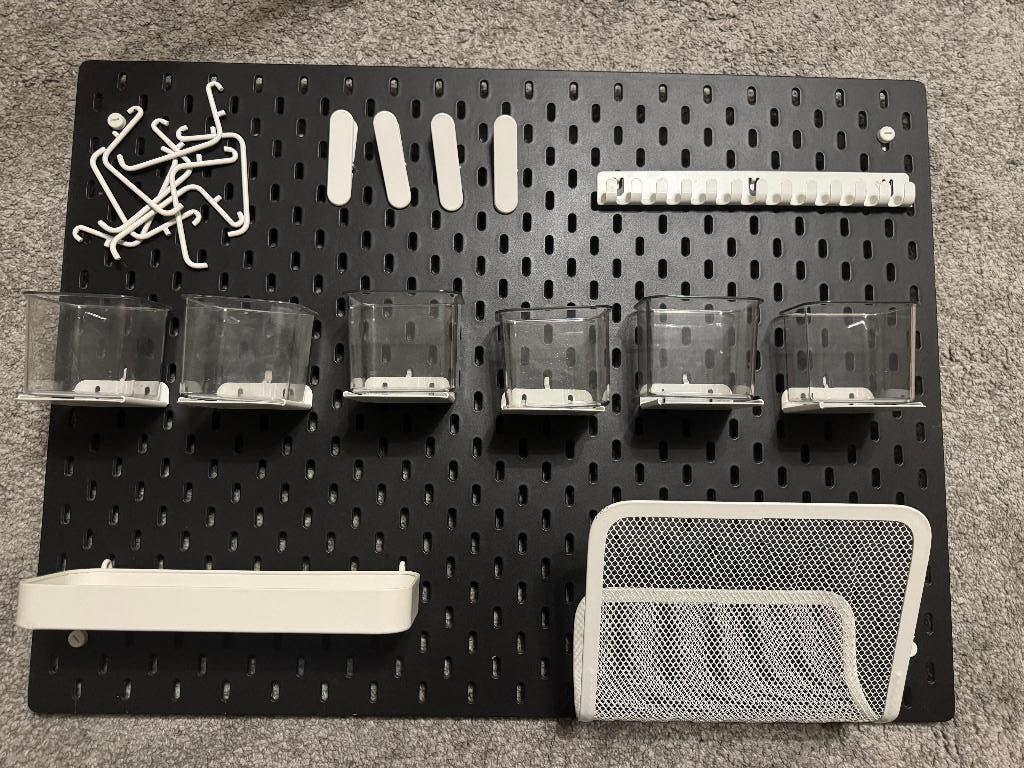 Ikea Skadis wandbord met accessoires, Huis en Inrichting, Ophalen, Gebruikt, Overige typen