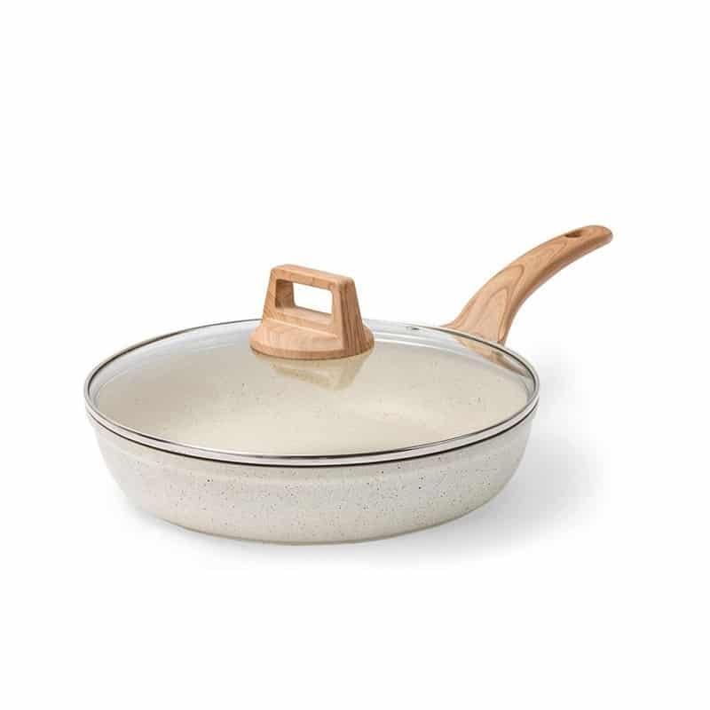 Koekenpan Aluminium Boreine Beige ø 20 cm, Huis en Inrichting, Keuken | Potten en Pannen, Ophalen of Verzenden, Nieuw, Aluminium