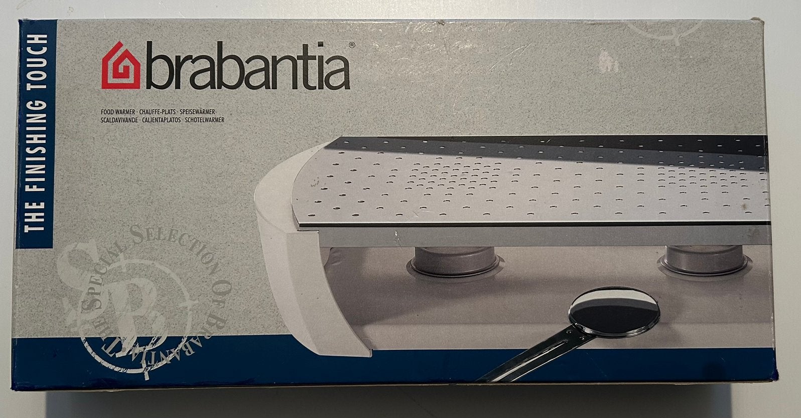 Zo goed als nieuwe Brabantia Rechaud Schotelwarmer Wit 2026, Overige typen, Ophalen of Verzenden, Zo goed als nieuw, Metaal