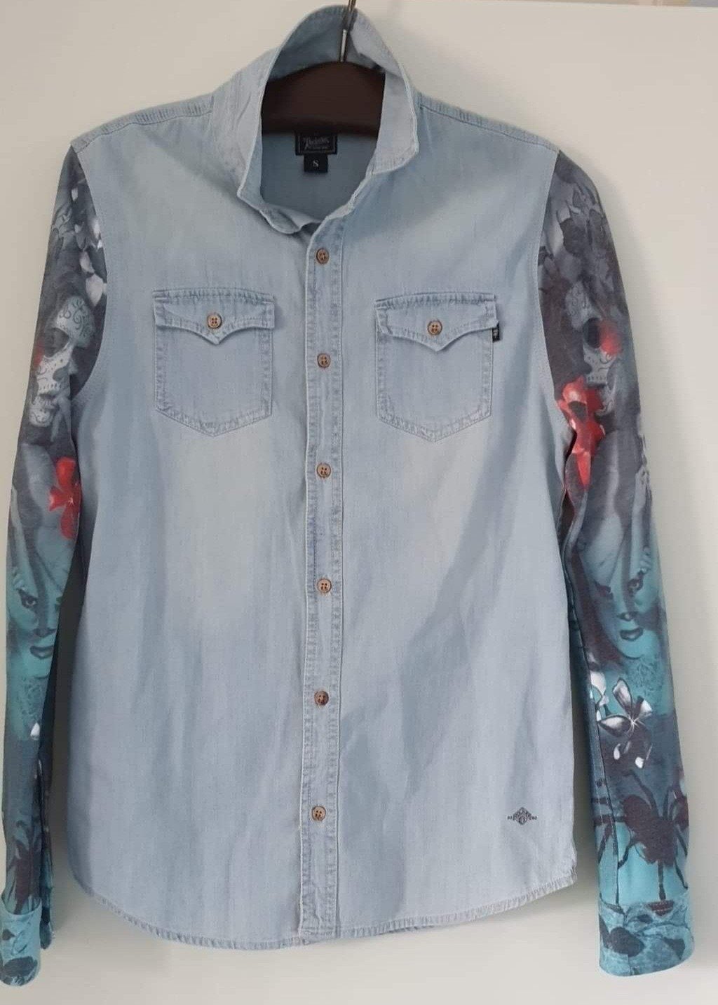 Rockerbox denim super mooi overhemd. Maat s, Ophalen of Verzenden