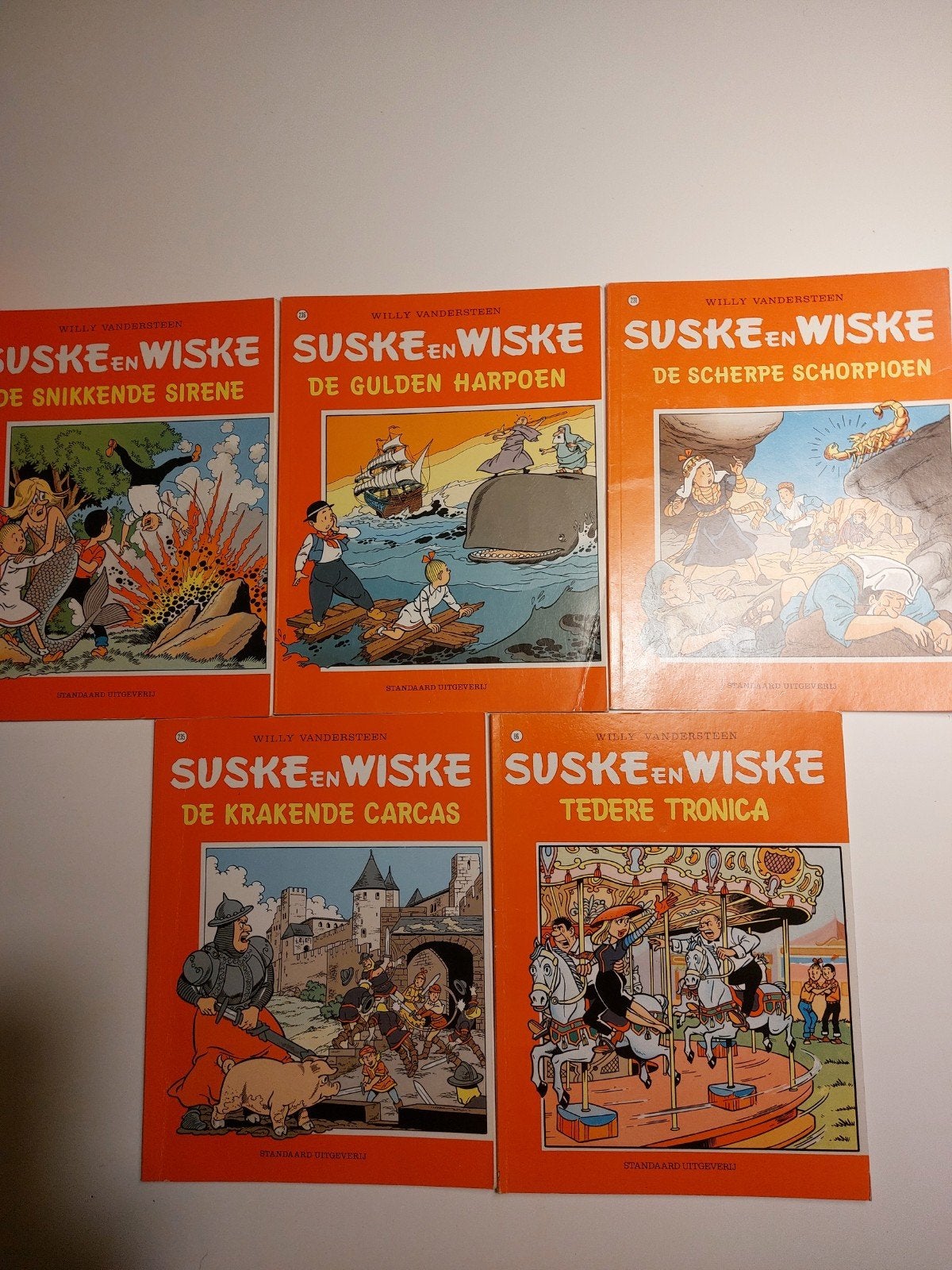 Suske en Wiske - 5 stripboeken, Meerdere stripboeken, Verzenden, Gelezen