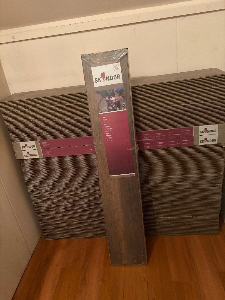 SKANDOR Laminaat 8.0 Deepness oak - 50m2 (AC4 klasse 32), Ophalen, 50 tot 150 cm, Zo goed als nieuw, 10 m² of meer