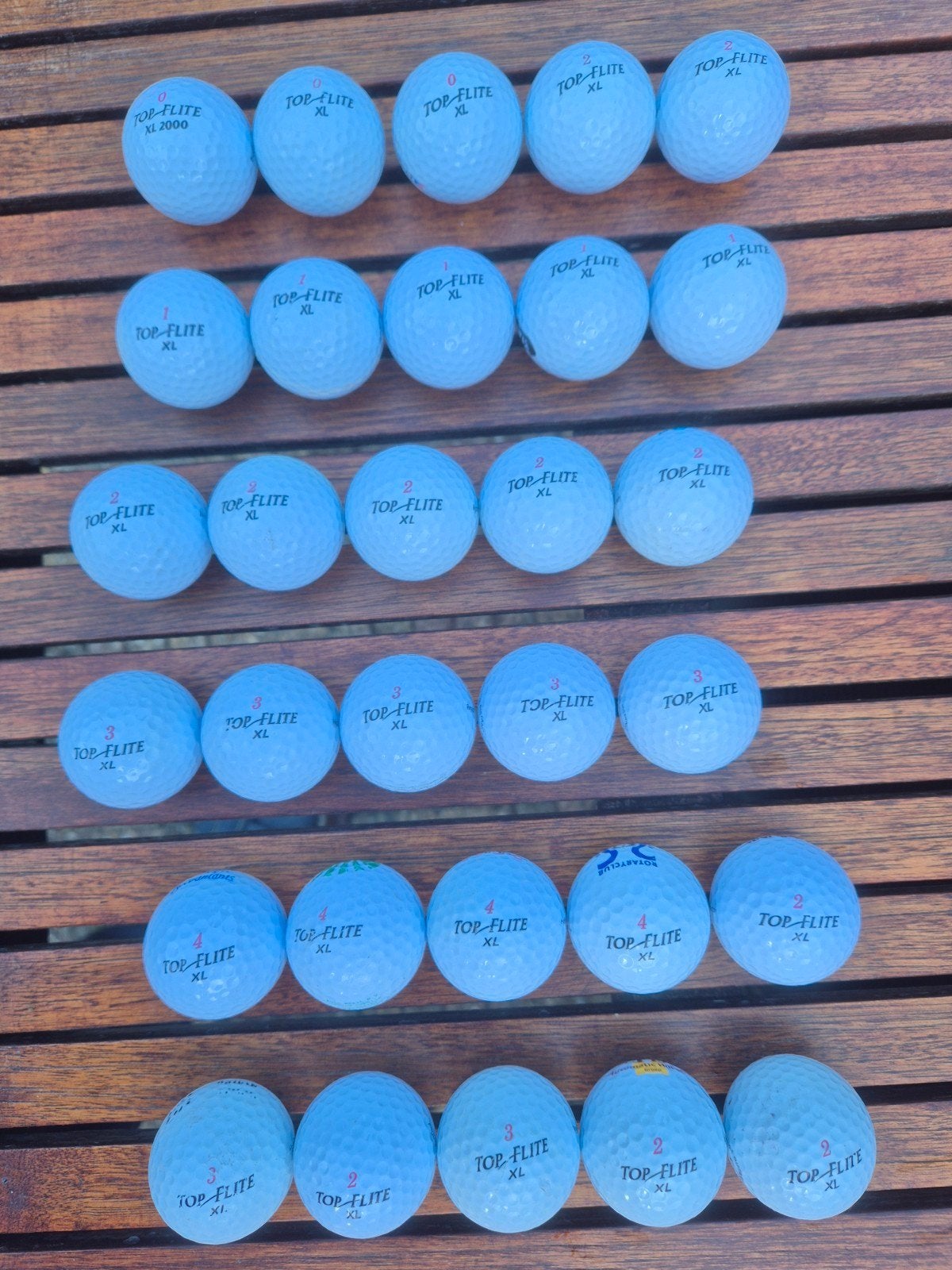 Top-Flite XL Golfballen - Set van 30, Ophalen of Verzenden, Gebruikt, Bal(len), Overige merken