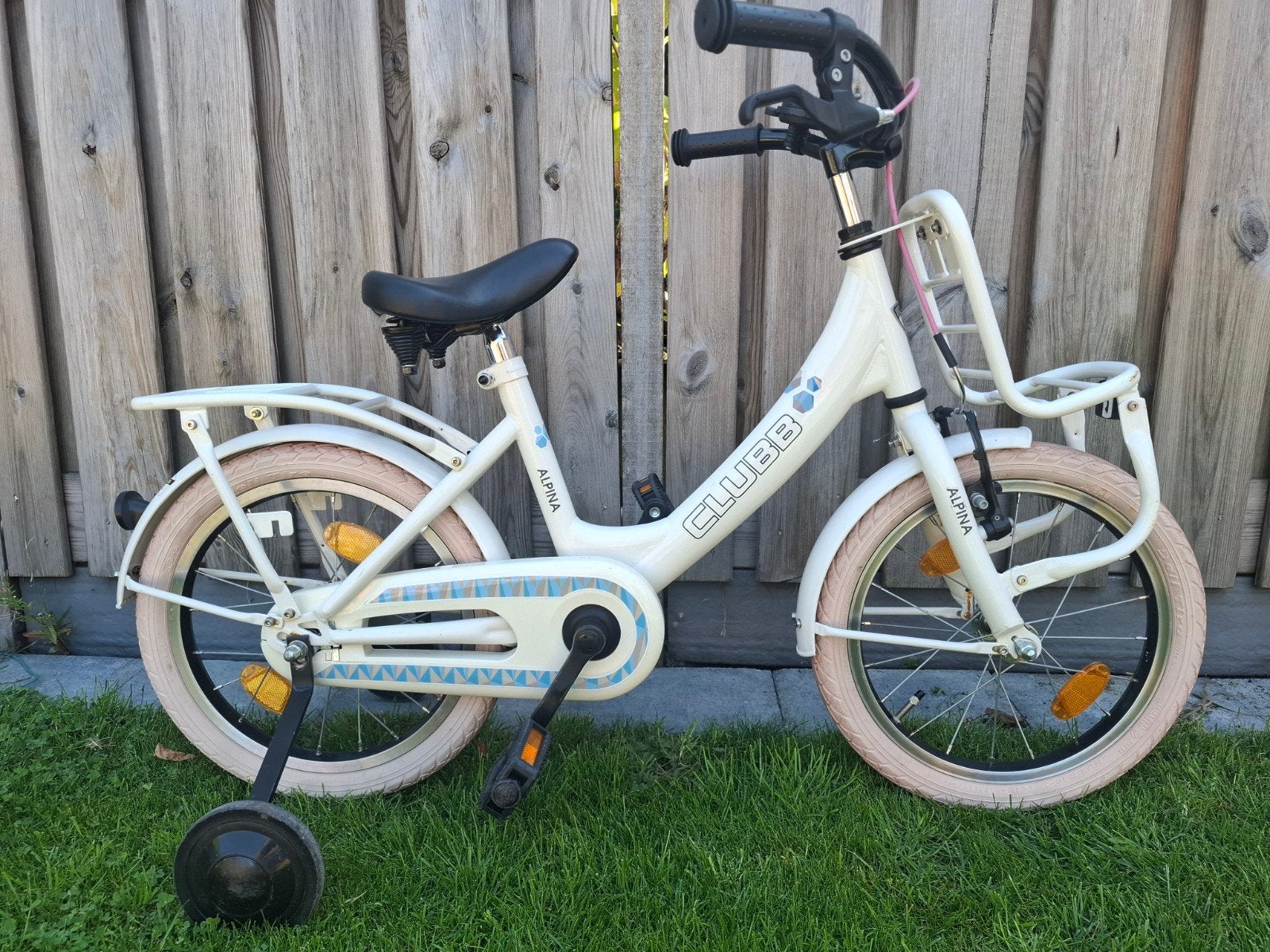 Alpina Clubb kinderfiets 16 inch met zijwieltjes, Fietsen en Brommers, Ophalen, Zijwieltjes, Velgrem, Alpina