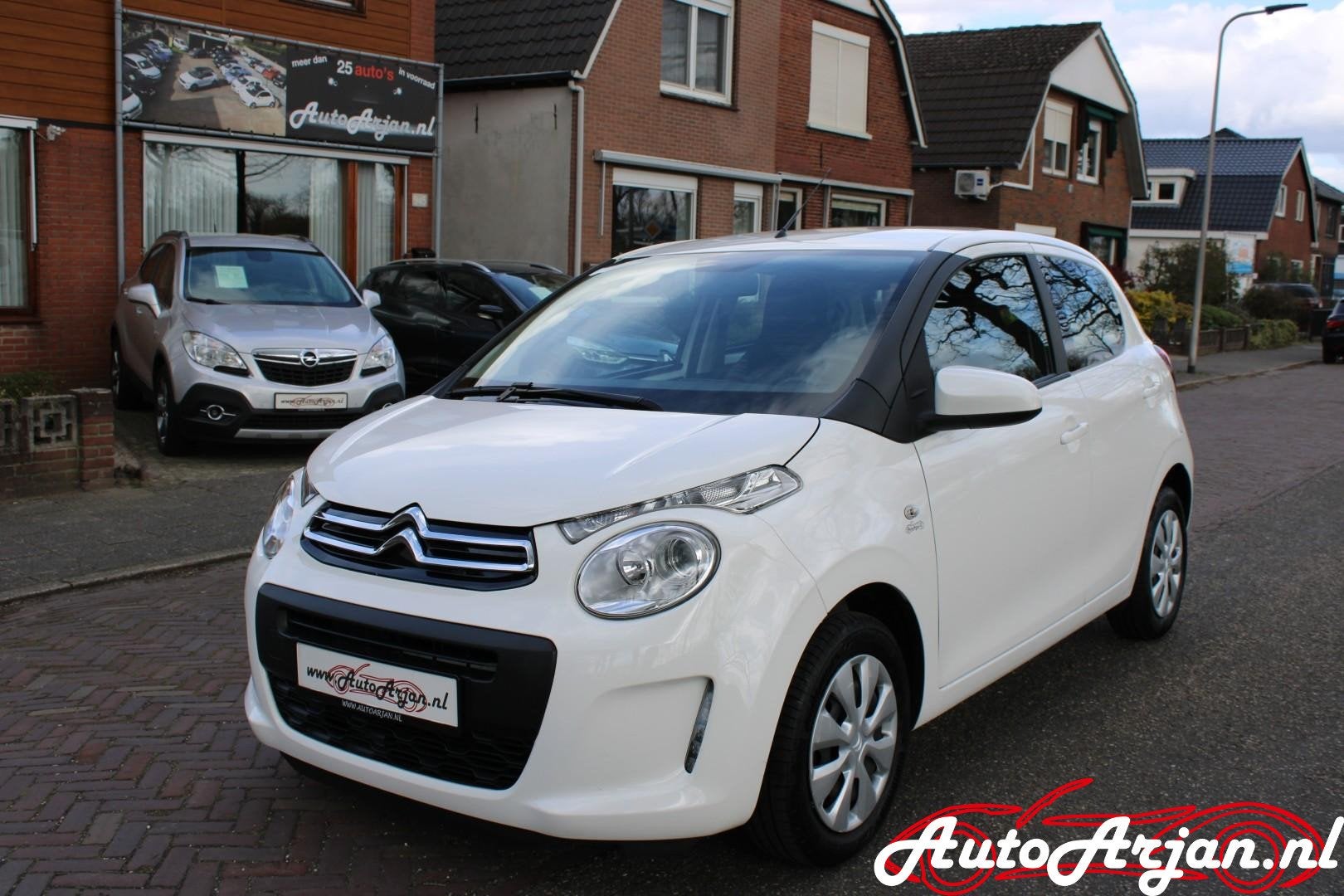 Citroen C1 1.0 VTi Feel Airco, Bluetooth, Garantie, Voorwielaandrijving, Stof, Gebruikt, 4 stoelen