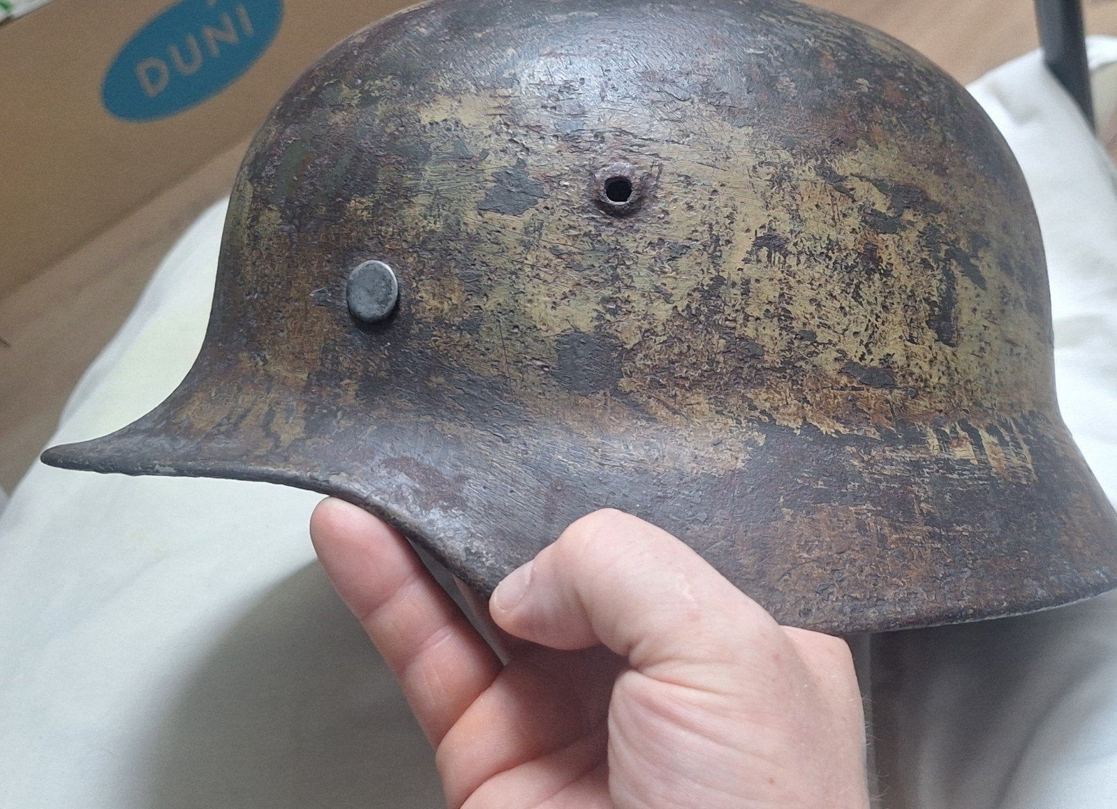m35 camouflaged, Ophalen of Verzenden, Duitsland, Helm of Baret