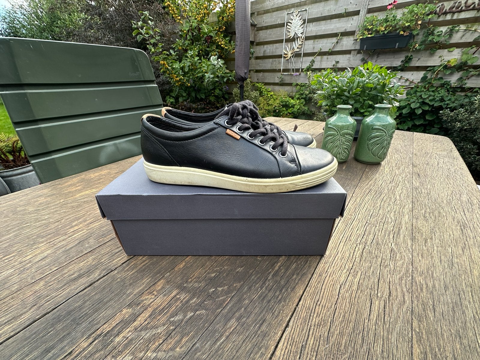 ECCO Soft 7 Dames Sneakers Zwart Maat 40, Ophalen of Verzenden, Zo goed als nieuw, Zwart, Sneakers of Gympen
