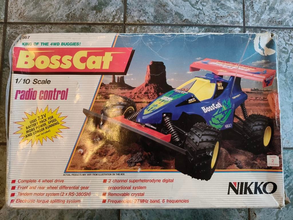 Nikko BossCat 10967 RC Auto 1:10 uit 1989, Elektro, Gebruikt, Auto offroad, Ophalen of Verzenden