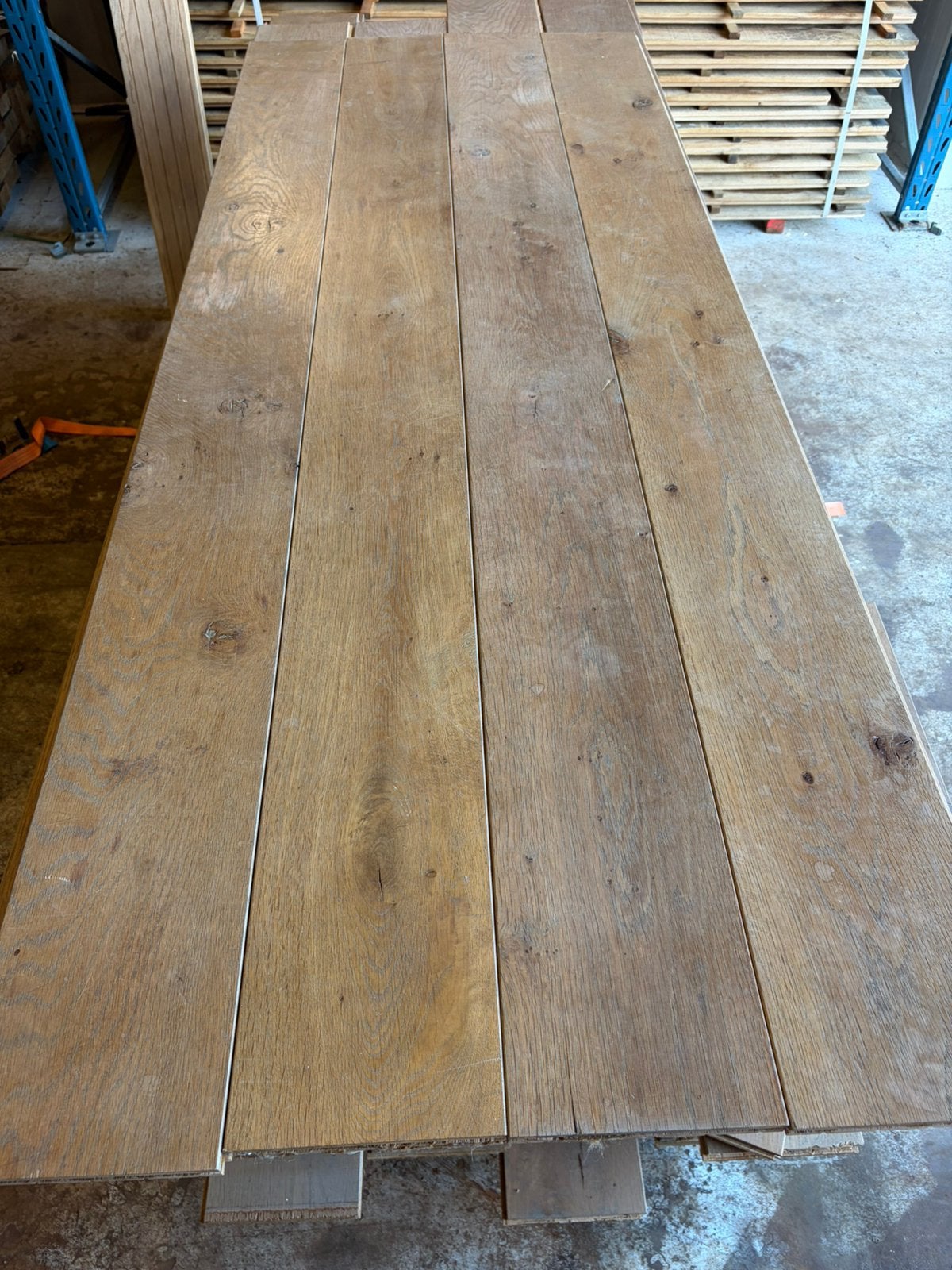 Massief eiken vloer 70 m2, Ophalen, Gebruikt, Vloerdelen of -planken, 10 m² of meer