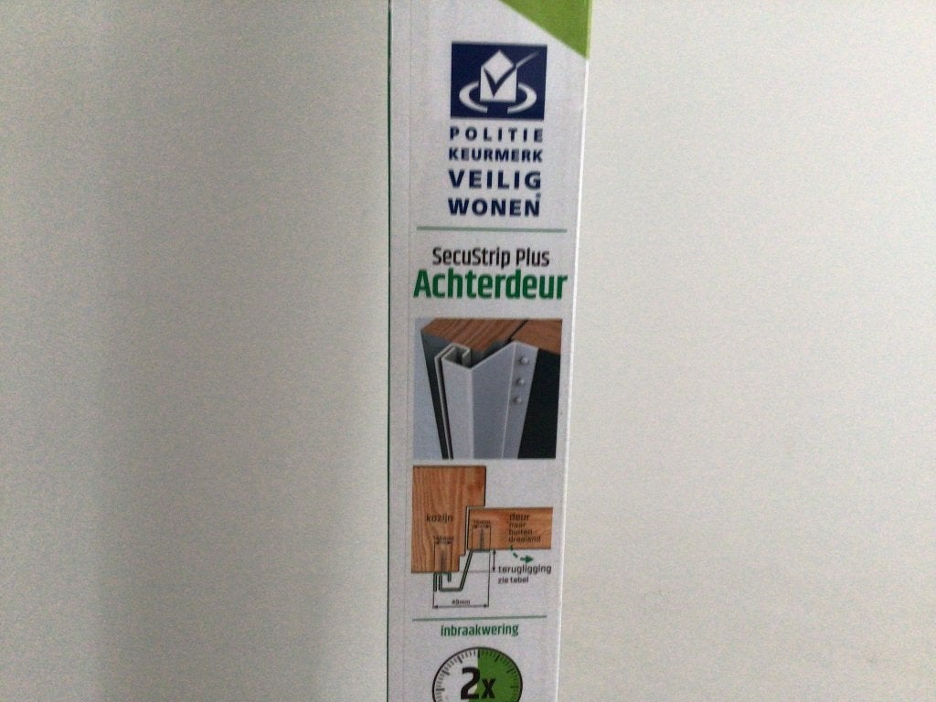 SecuStrip Plus, anti inbraakstrip voor schuur- / achterdeur, Ophalen, Nieuw, Rvs, Overige typen