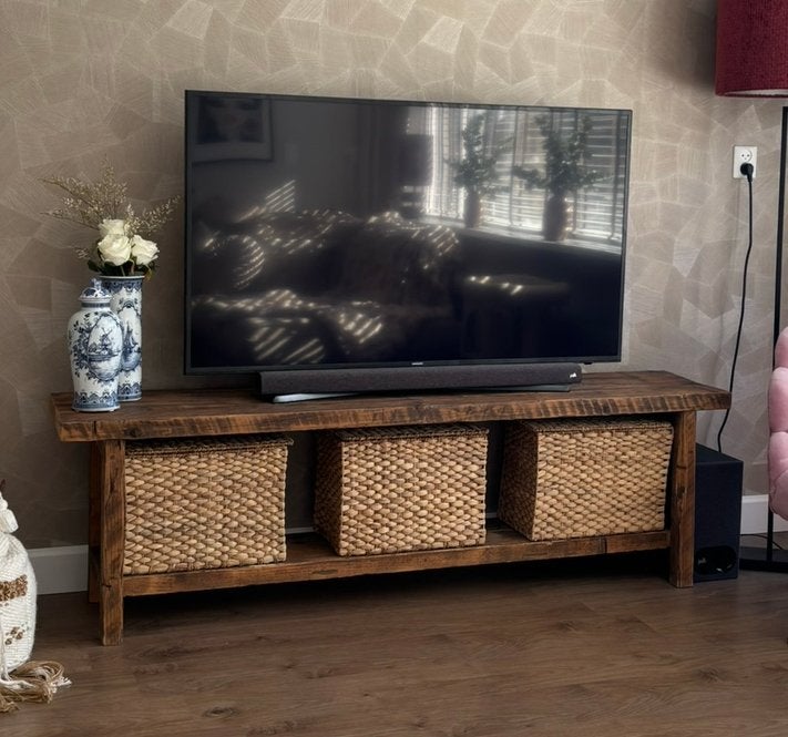 Tv meubel, Huis en Inrichting, Kasten | Televisiemeubels, Ophalen, 150 tot 200 cm, Zo goed als nieuw, Minder dan 100 cm