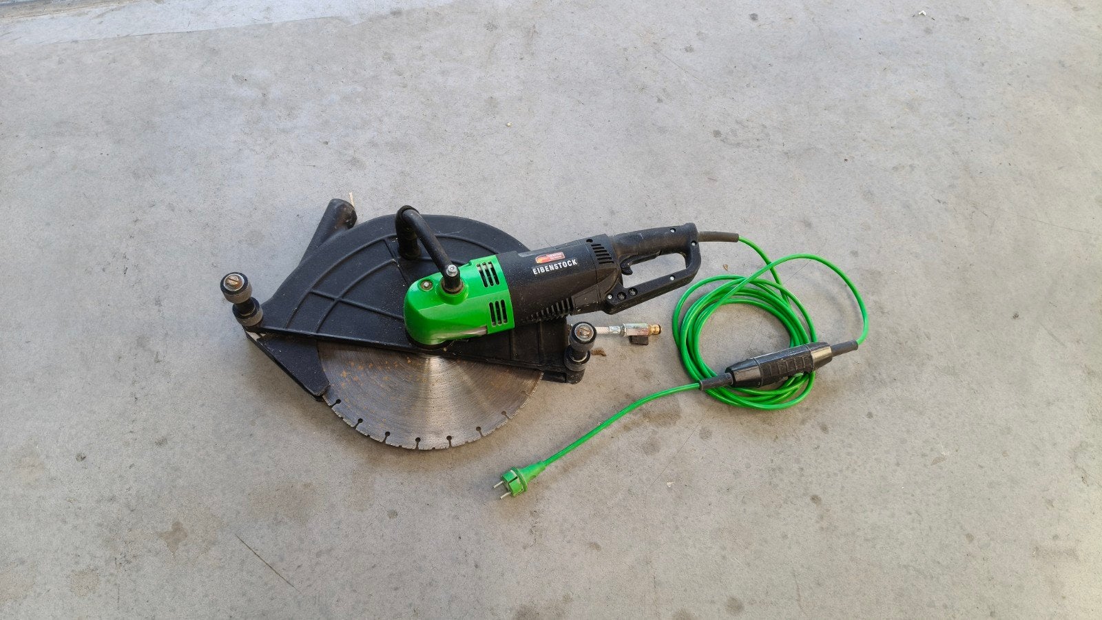 Eibenstock muurzaag 230 volt inclusief  400mm diamantblad, Doe-het-zelf en Verbouw, Ophalen, 70 mm of meer, Zo goed als nieuw