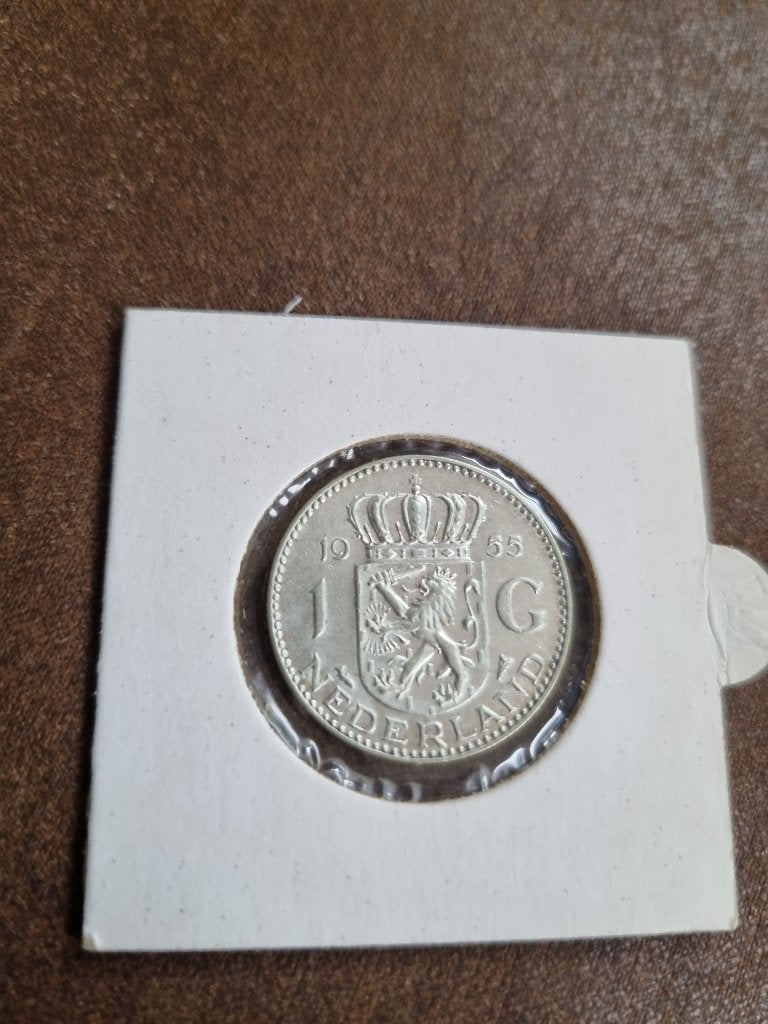 Munt, 1 gulden, Koningin Juliana, Zilver, Ophalen of Verzenden