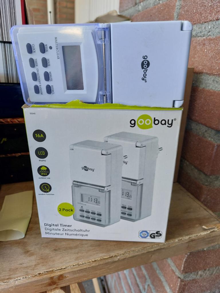Goobay Digitale Timer Schakelaar - 2 Stuks, Nieuw in Doos, Ophalen of Verzenden, Nieuw, Schakelaar