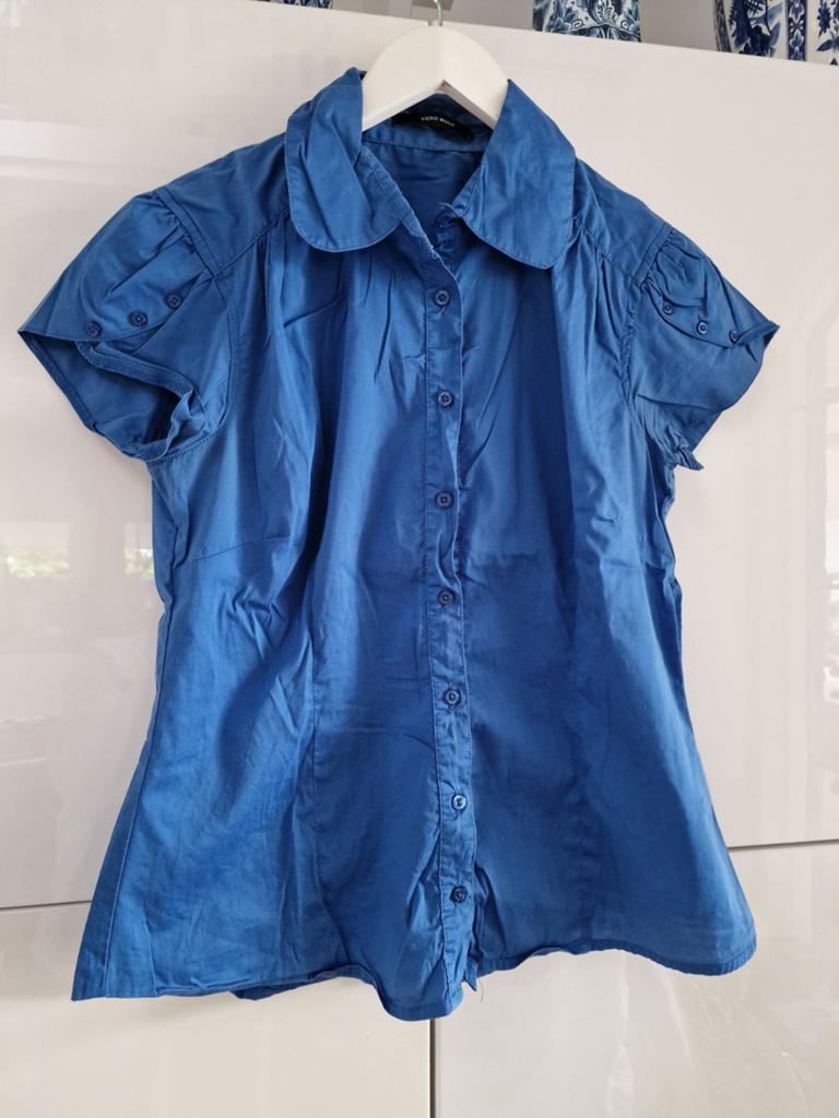 Vero Moda blouse maat L, Ophalen of Verzenden, Zo goed als nieuw, Maat 38/40 (M), Blauw