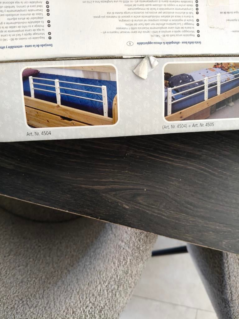 1xBettgitter bedhekje voor kinderbed - Veiligheid en comfort, Ophalen, Nieuw, 140 tot 160 cm, Minder dan 70 cm