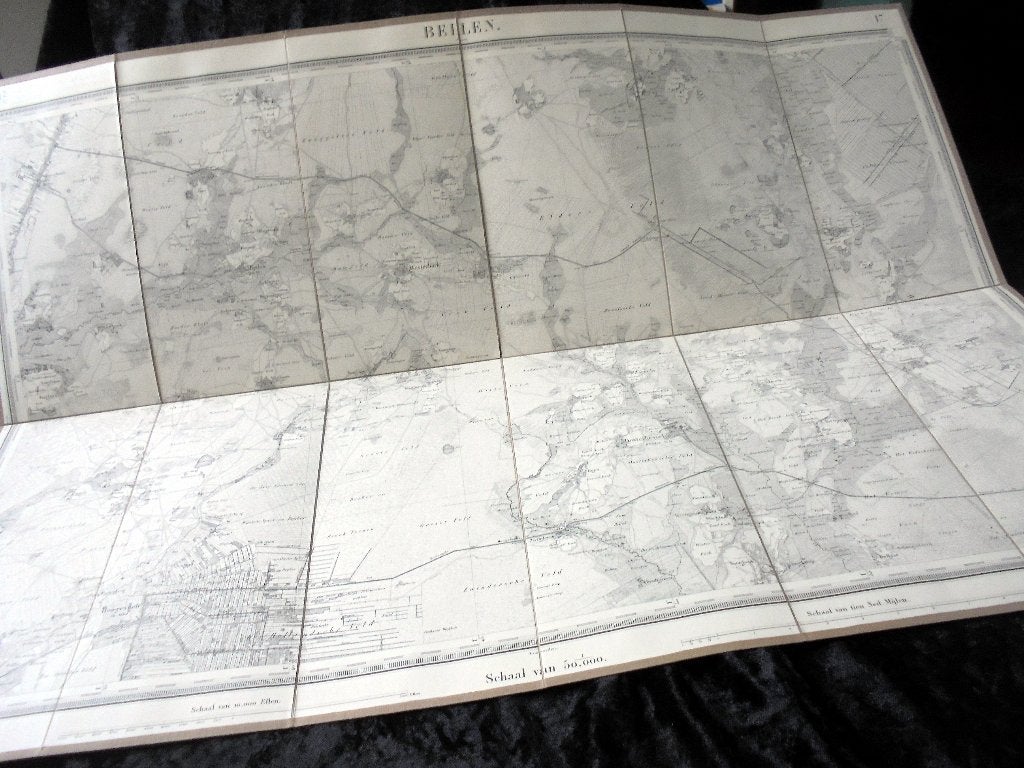 Beilen. Situatie in 1860. Topographische en Militaire Kaart, Gelezen, Verzenden, Landkaart, Nederland