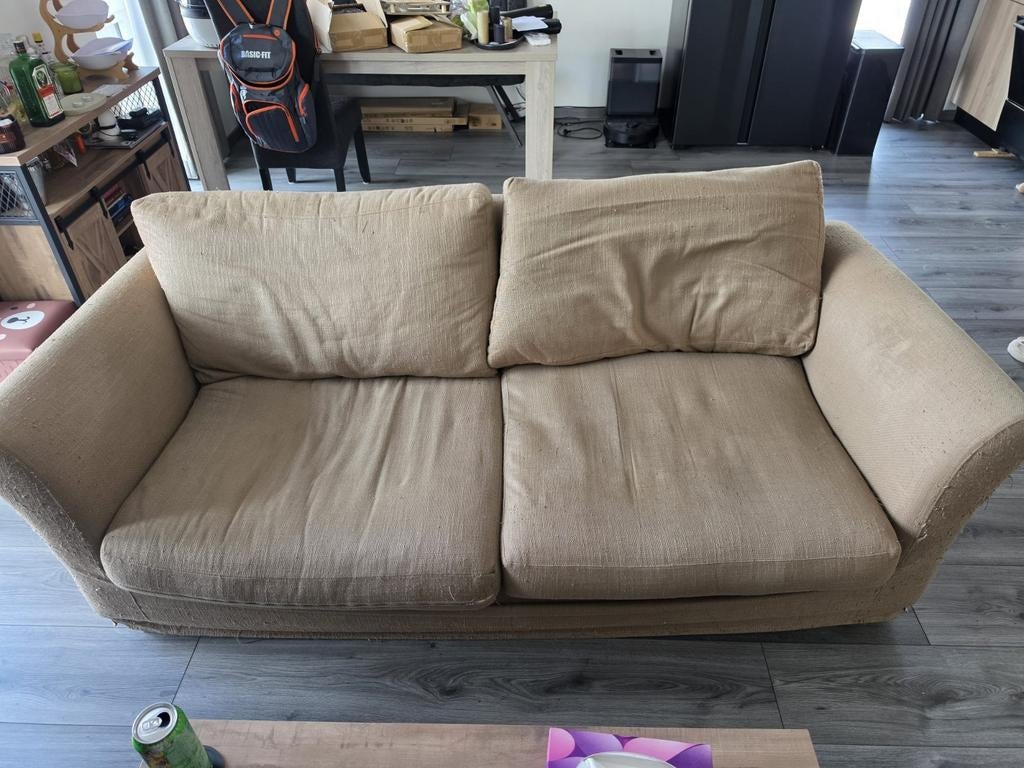 Comfortabele bank - 200x95x40 cm - Gebruikt, Huis en Inrichting, Banken | Bankstellen, Ophalen, Gebruikt, 150 tot 200 cm, Driepersoons