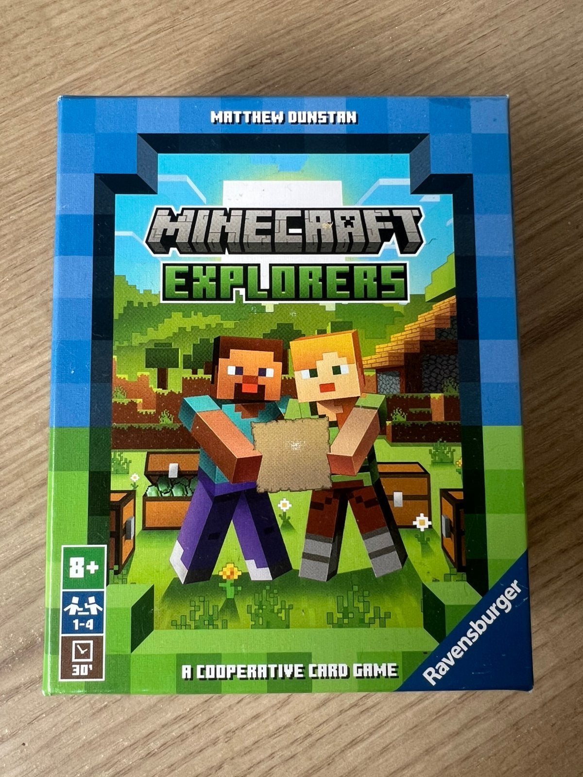 Minecraft explorers kaartspel, Een of twee spelers, Ophalen of Verzenden, Zo goed als nieuw