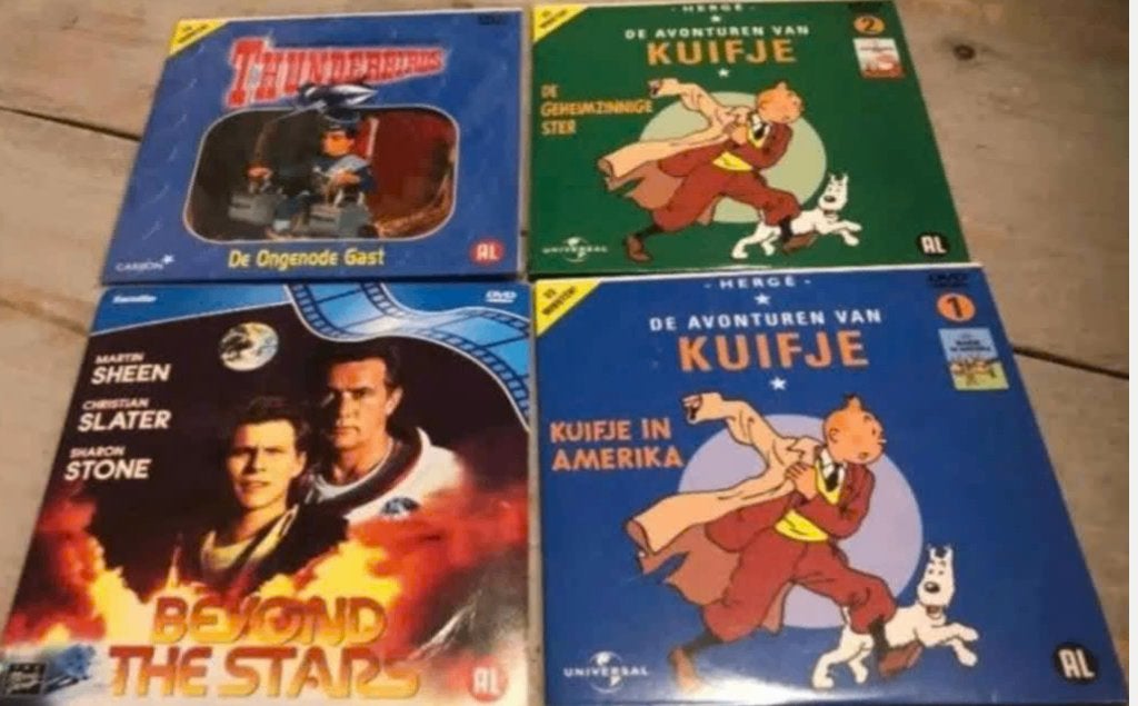 Dvd's van Kuifje en Thunderbirds, Ophalen, Animatie, Alle leeftijden, Overige soorten