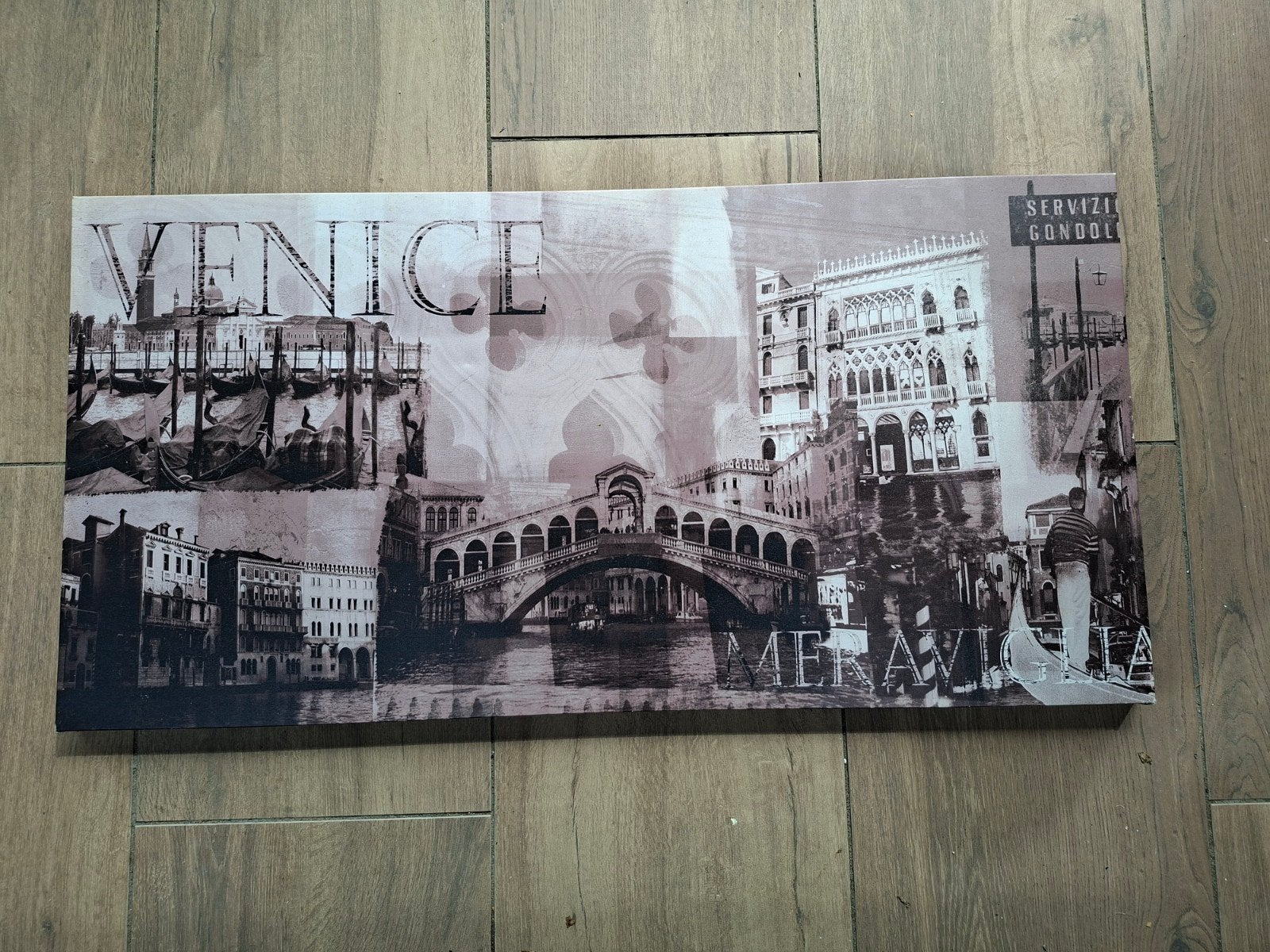 Canvas Schilderij Venetië 120x60cm - Stadsgezicht, Ophalen of Verzenden