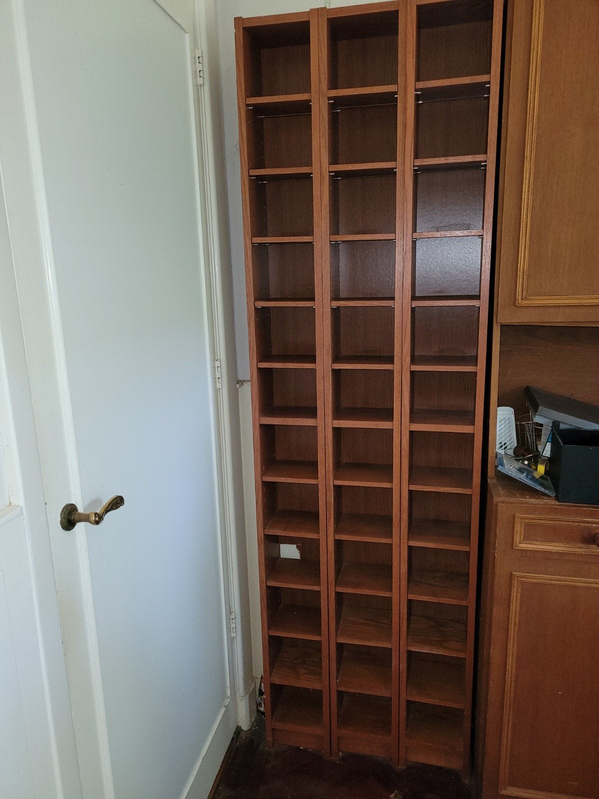 3 x smalle houten CD/DVD kast Billy Ikea kers, Huis en Inrichting, Ophalen, Met plank(en), Minder dan 50 cm, Gebruikt