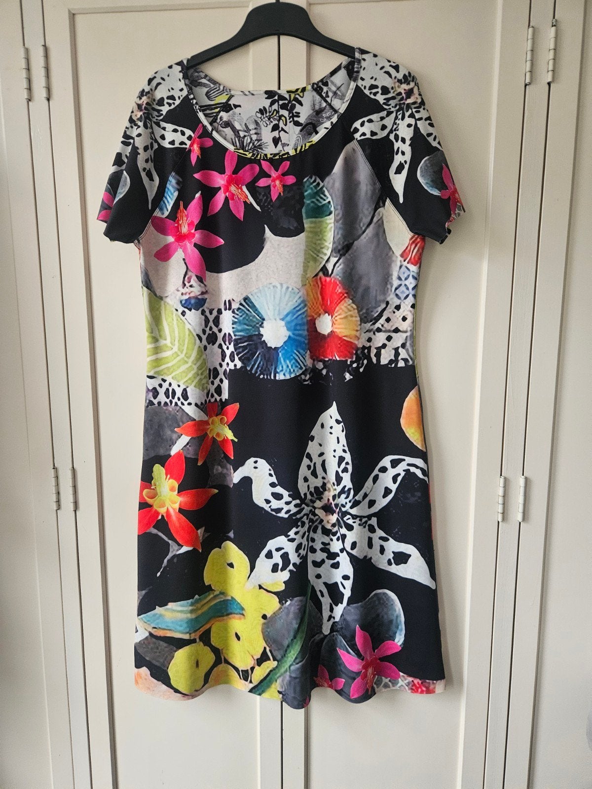 Lizzy & Coco reversible jurk maat XXL/44 zgan, Kleding | Dames, Meerkleurig, Maat 42/44 (L), Ophalen of Verzenden, Knielengte