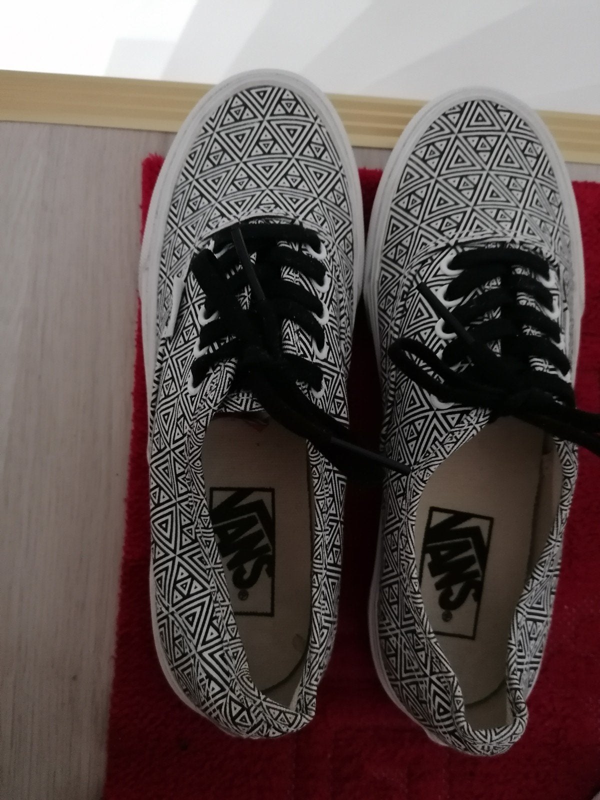 Vans sneakers met geometrisch patroon maat 37, Zwart, Ophalen of Verzenden, Vans, Sneakers of Gympen