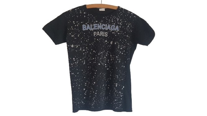 Balenciaga Paris Shirt maat 170 / 176 Heren, Zwart, Ophalen of Verzenden, Zo goed als nieuw, Balenciaga