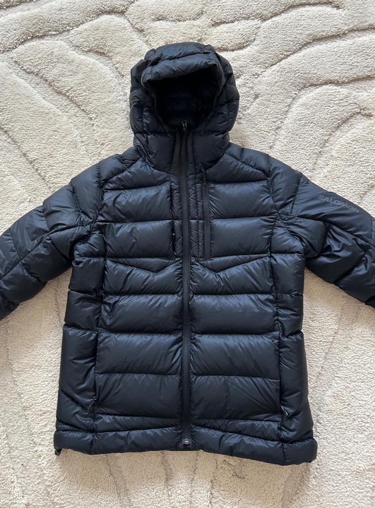 Salomon donsjas, zwart, medium, nieuw.  herfst, lente,, Maat 38/40 (M), Salomon, Zwart, Nieuw