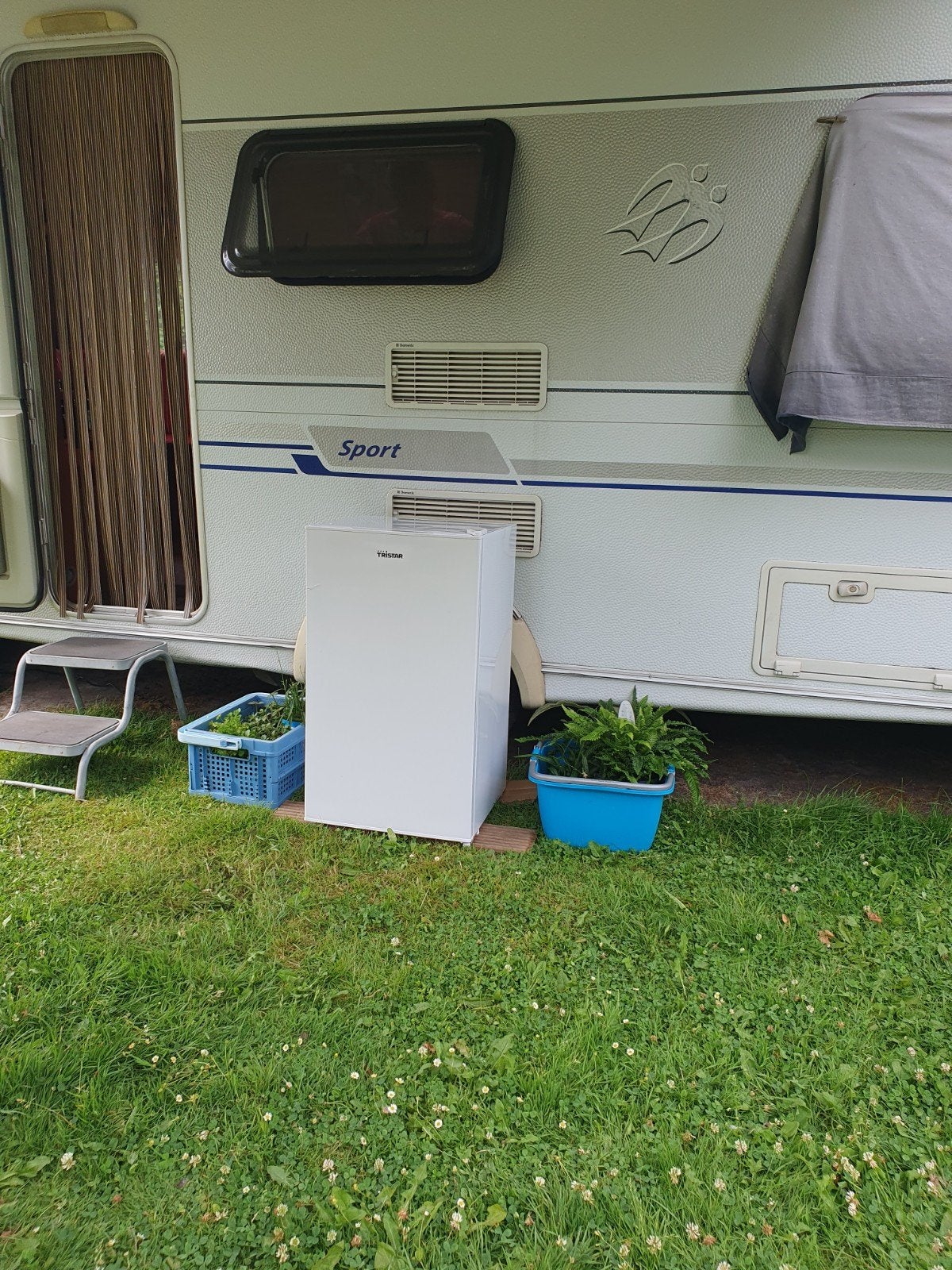 Camping koelkast., Ophalen