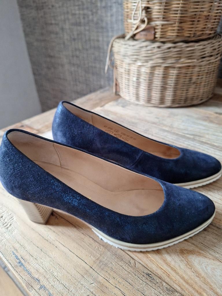 Gabor pump blauw - mt 4 (37) - Nieuwstaat, Kleding | Dames, Schoenen, Gabor, Zo goed als nieuw, Verzenden, Blauw