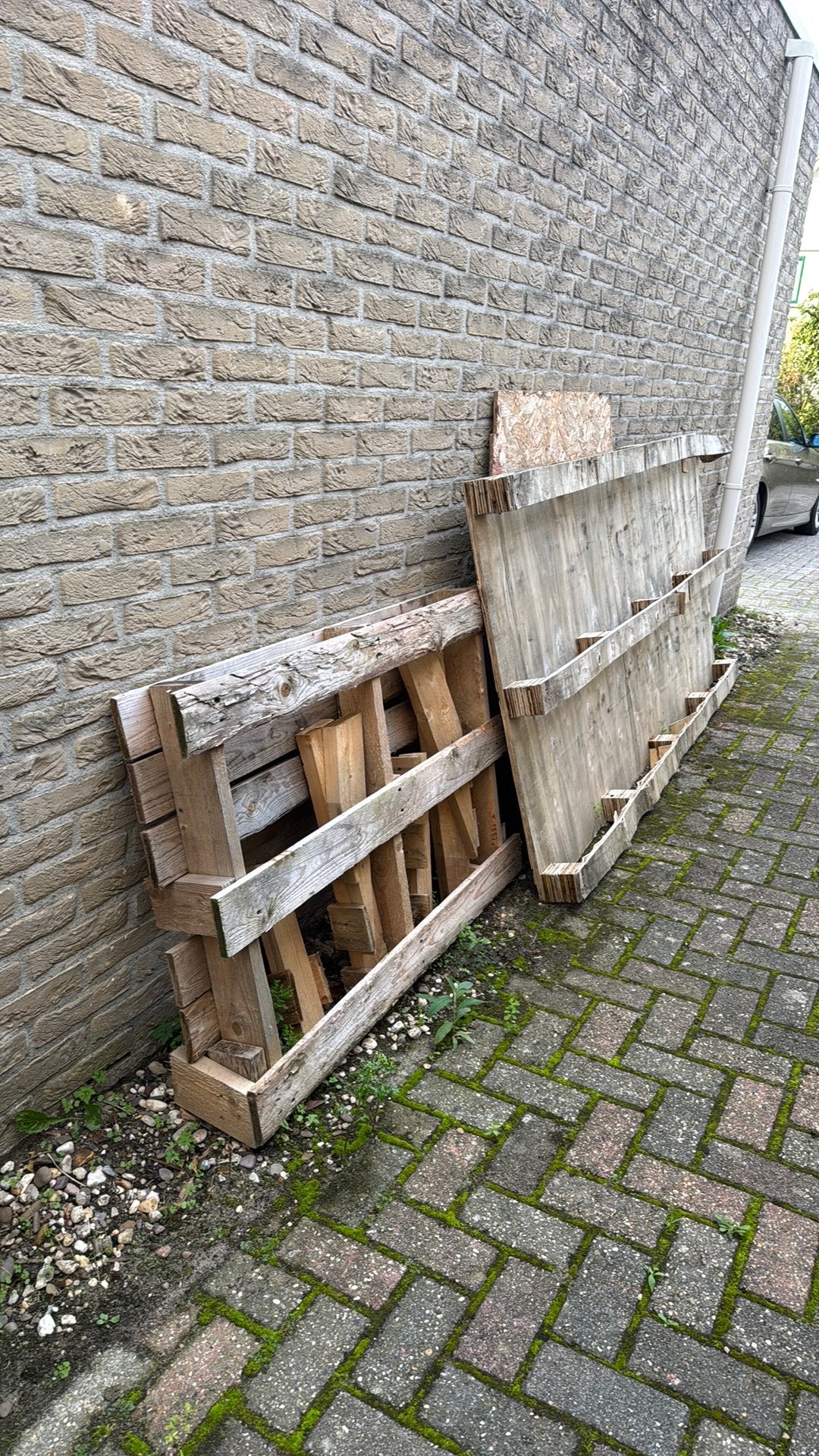 Oude pallets geschikt voor een haard, Tuin en Terras, Minder dan 3 m³, Ophalen
