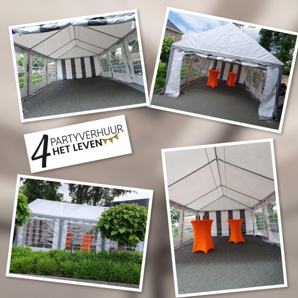 Te huur: partytent 6m x 4m, Ophalen, Zo goed als nieuw