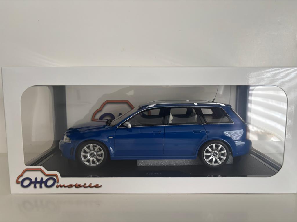Audi RS 4 (B5) Nogaro Blue 2000 1:18 (nieuw), Verzenden, Nieuw, Auto, OttOMobile