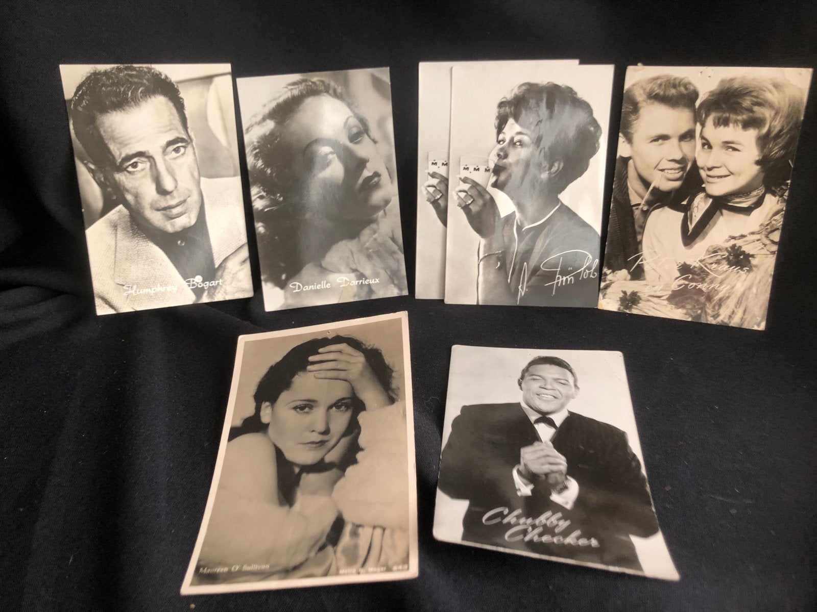 6 Ansichtkaarten met Beroemdheden, Ophalen of Verzenden, Gebruikt, Foto of Kaart