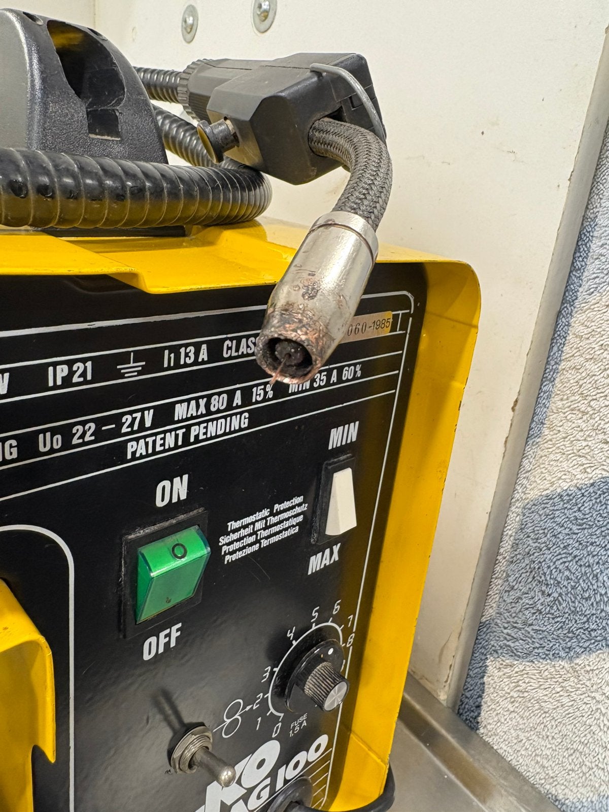 Mig/mag lasapparaat, Doe-het-zelf en Verbouw, Gereedschap | Lasapparaten, Ophalen, Gebruikt, Minder dan 150 ampère, Co2