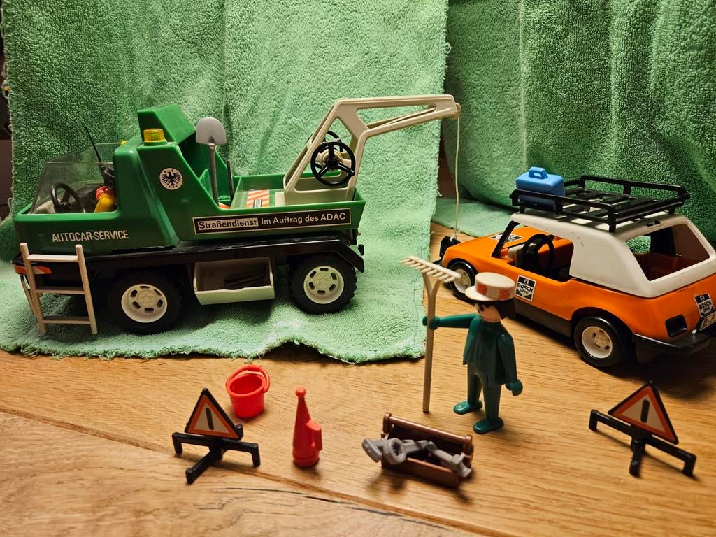 Playmobiel sleep auto, Ophalen
