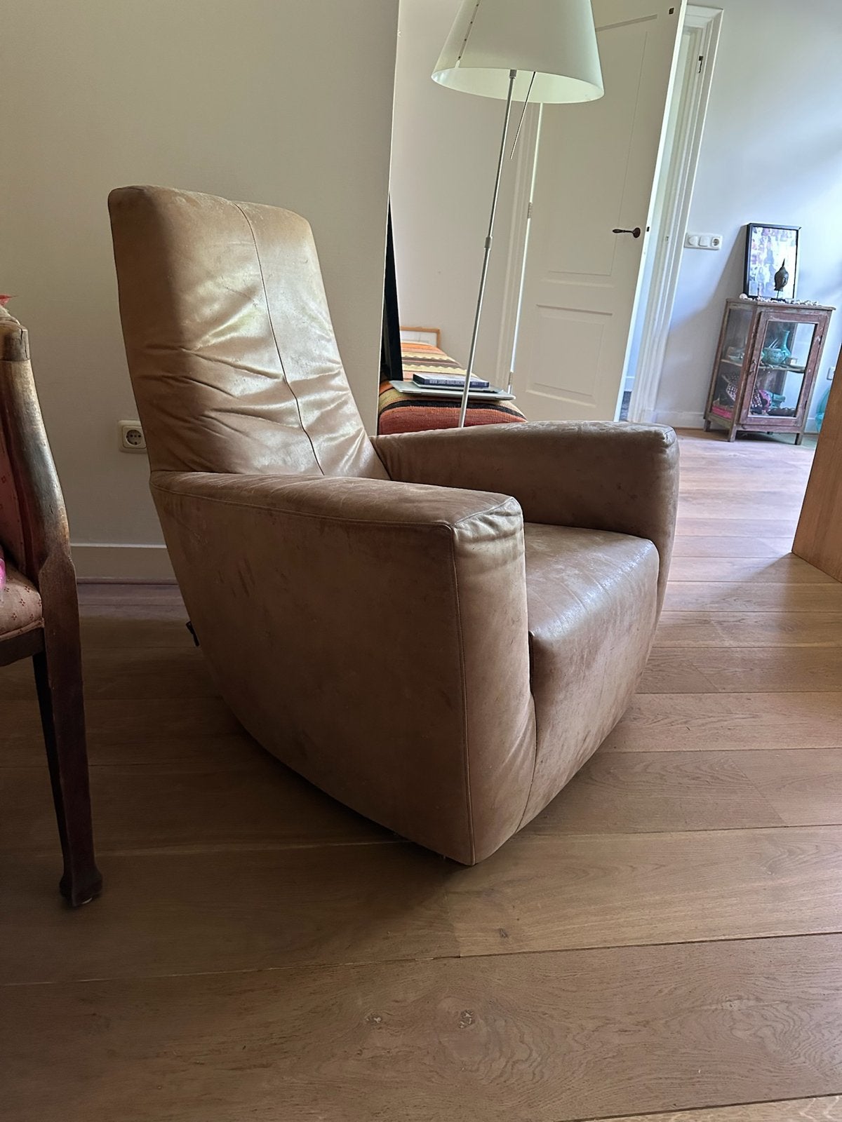 Gerard van den Berg Label Longa Fauteuil Cognac Leer, Huis en Inrichting, Ophalen, Gebruikt, Design, 75 tot 100 cm