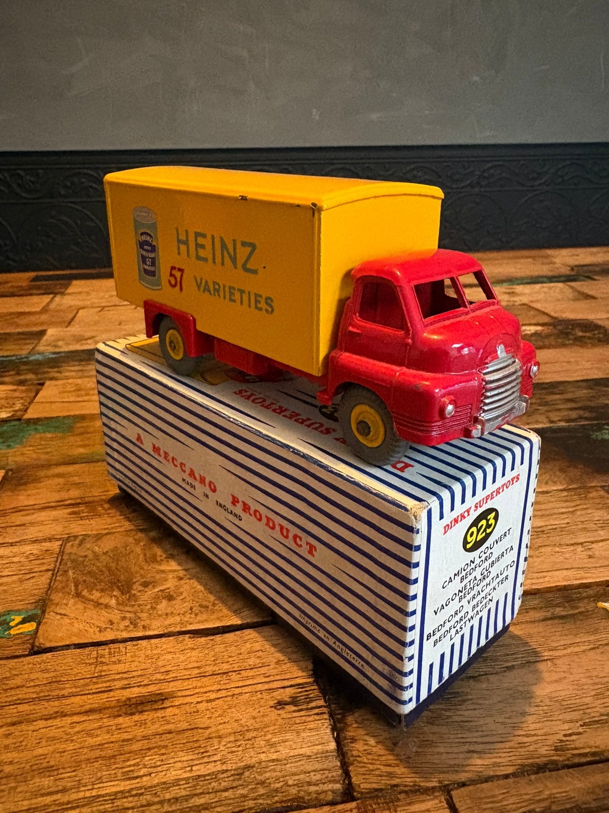 Dinky Supertoys 923-G Bedford S Van Heinz 1955-1959, Ophalen of Verzenden, Zo goed als nieuw, Bus of Vrachtwagen