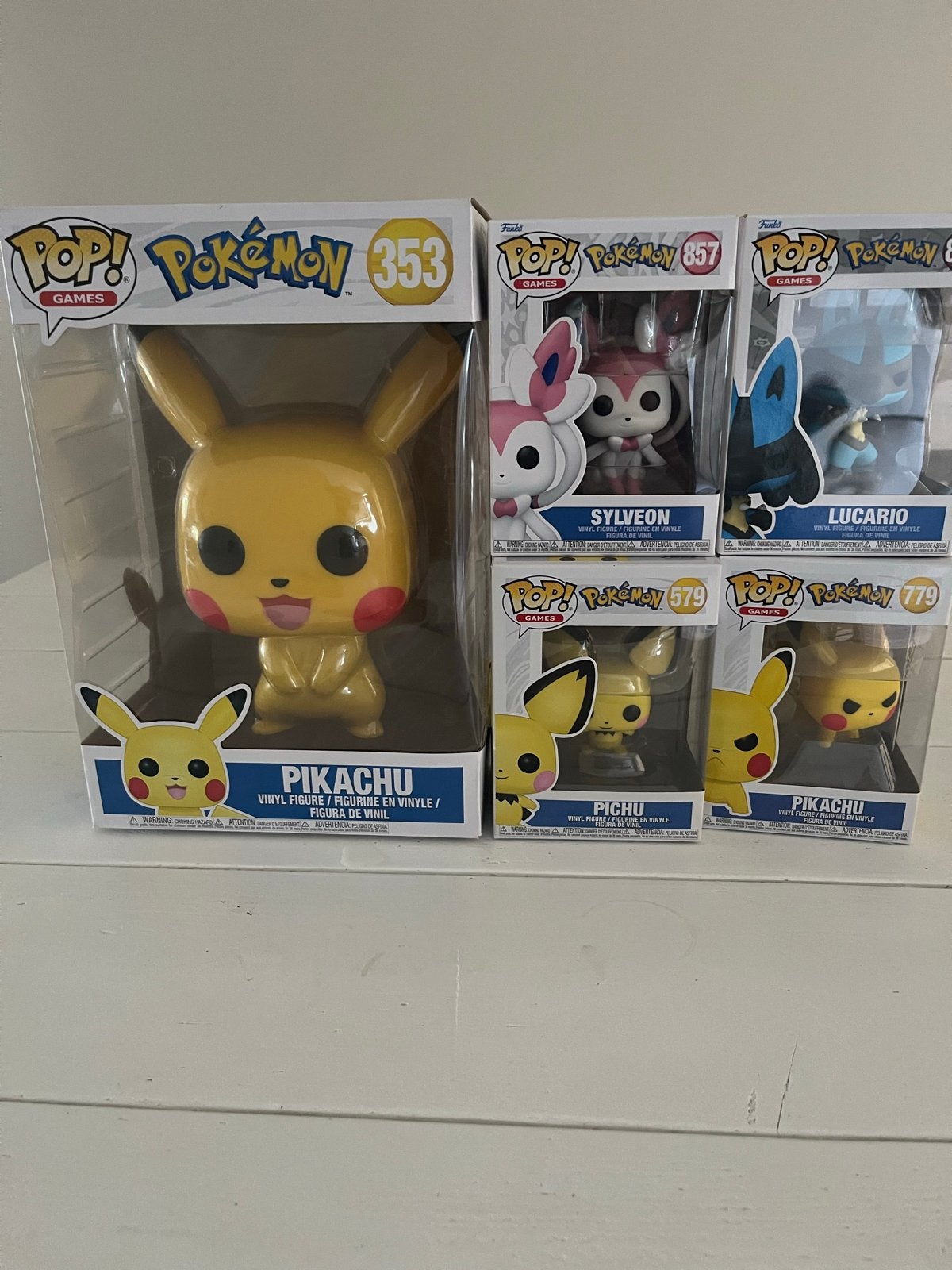 Pokémon Funko Pop! verzameling (Pikachu, Sylveon, Lucario), Hobby en Vrije tijd, Ophalen of Verzenden, Nieuw
